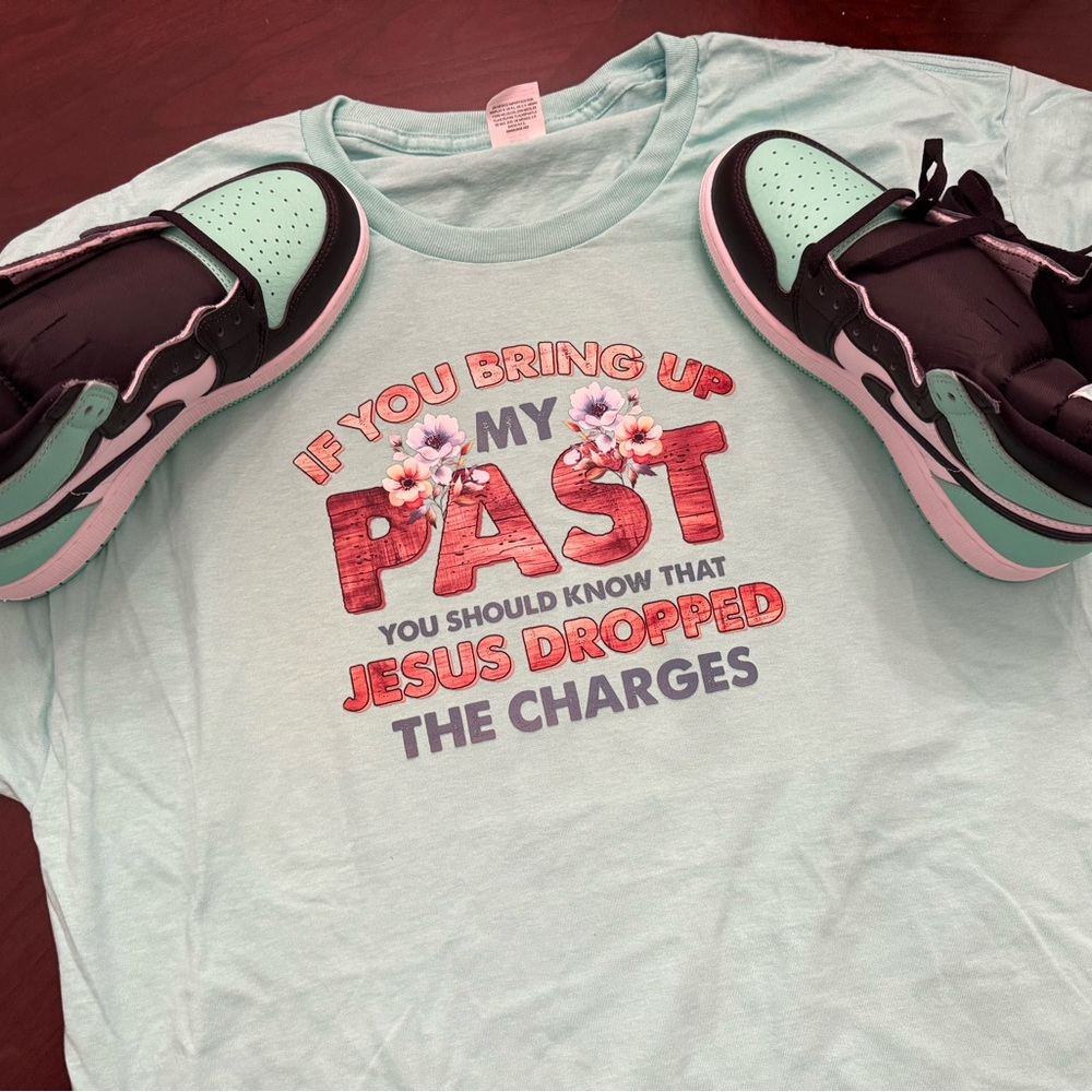 Kids Mint Graphic Tee - Faith Message